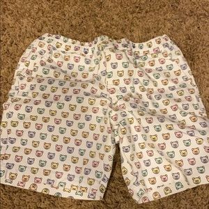 Teddy head printed shorts